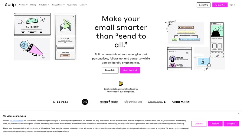Drip interface