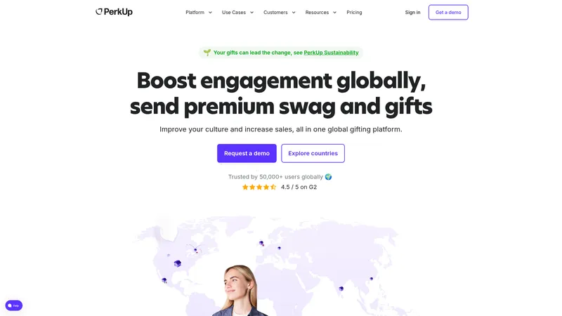 PerkUp interface