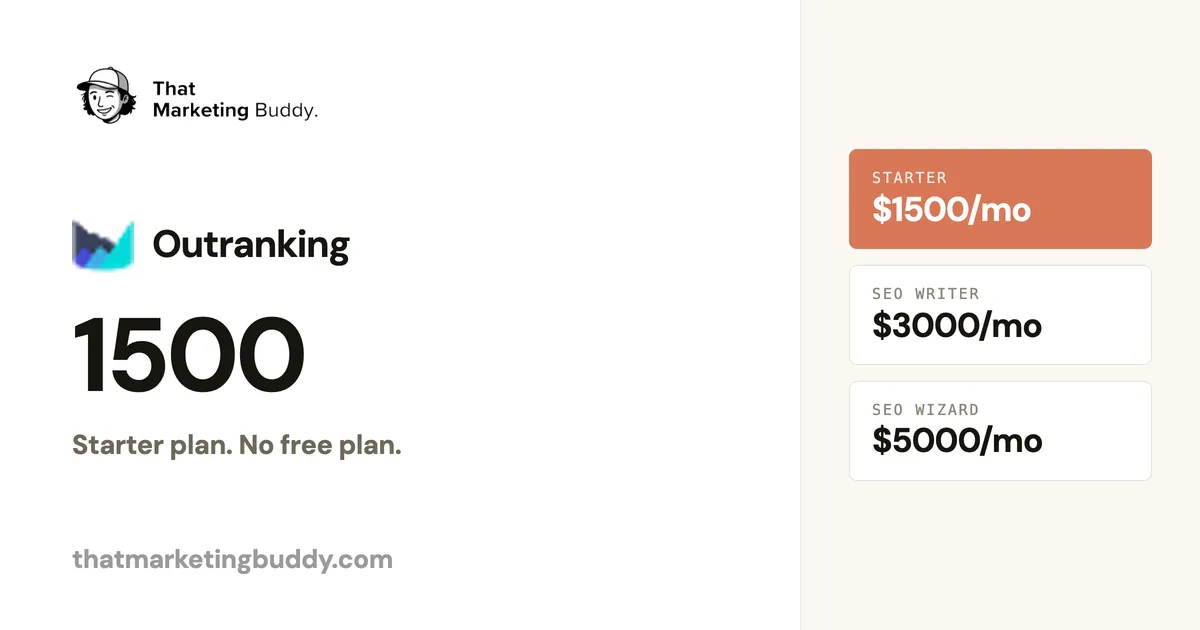 Outranking Pricing: Clusters 100K Keywords, No Public Rates