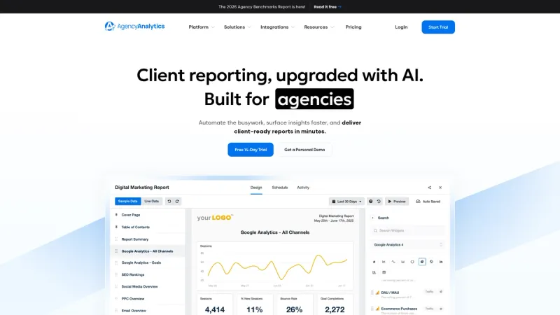 AgencyAnalytics interface