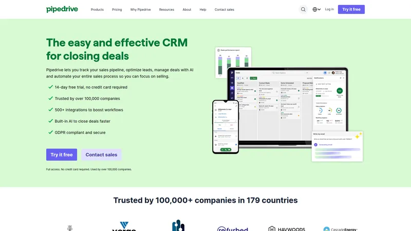Pipedrive interface