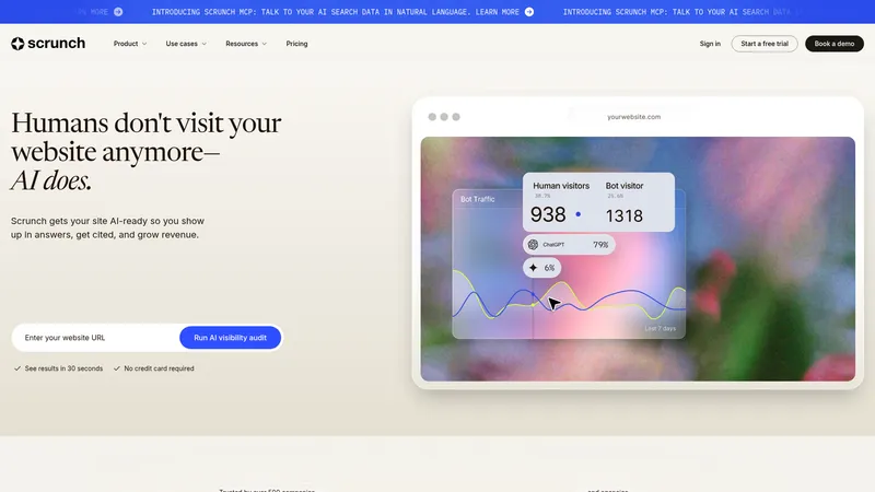 Scrunch AI interface