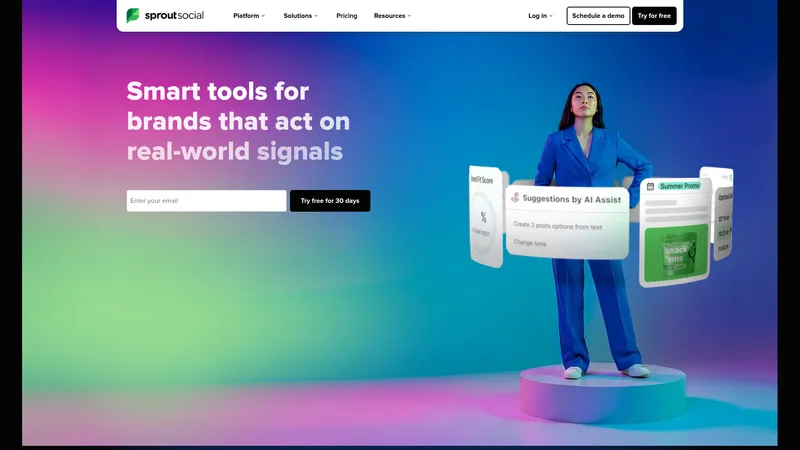 Sprout Social interface