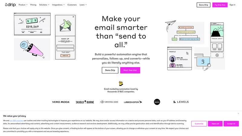 Drip interface
