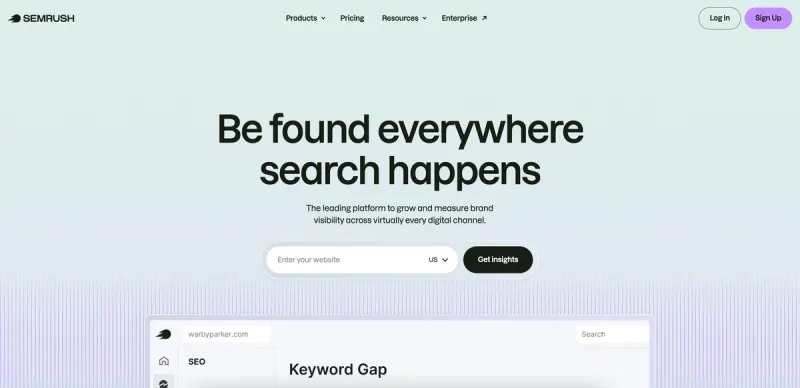 Semrush interface