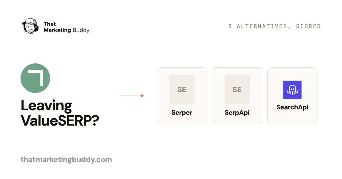 8 Best ValueSERP Alternatives for SERP APIs in 2026