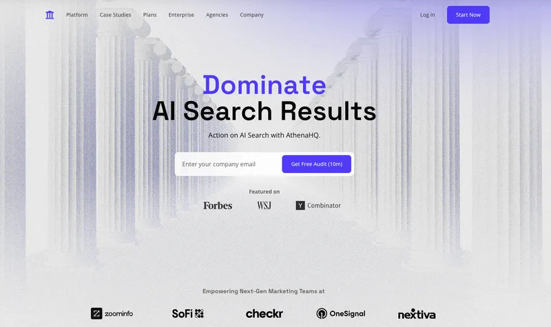 AthenaHQ interface
