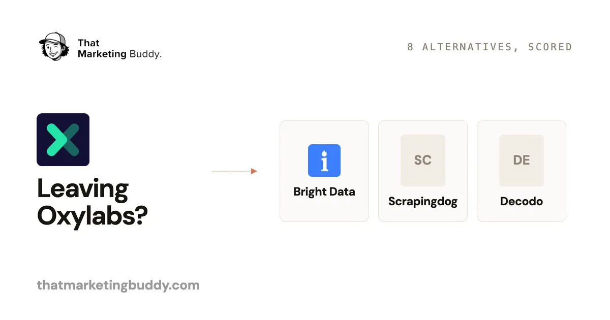 8 Best Oxylabs Alternatives for Web Scraping in 2026