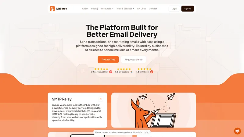Maileroo interface