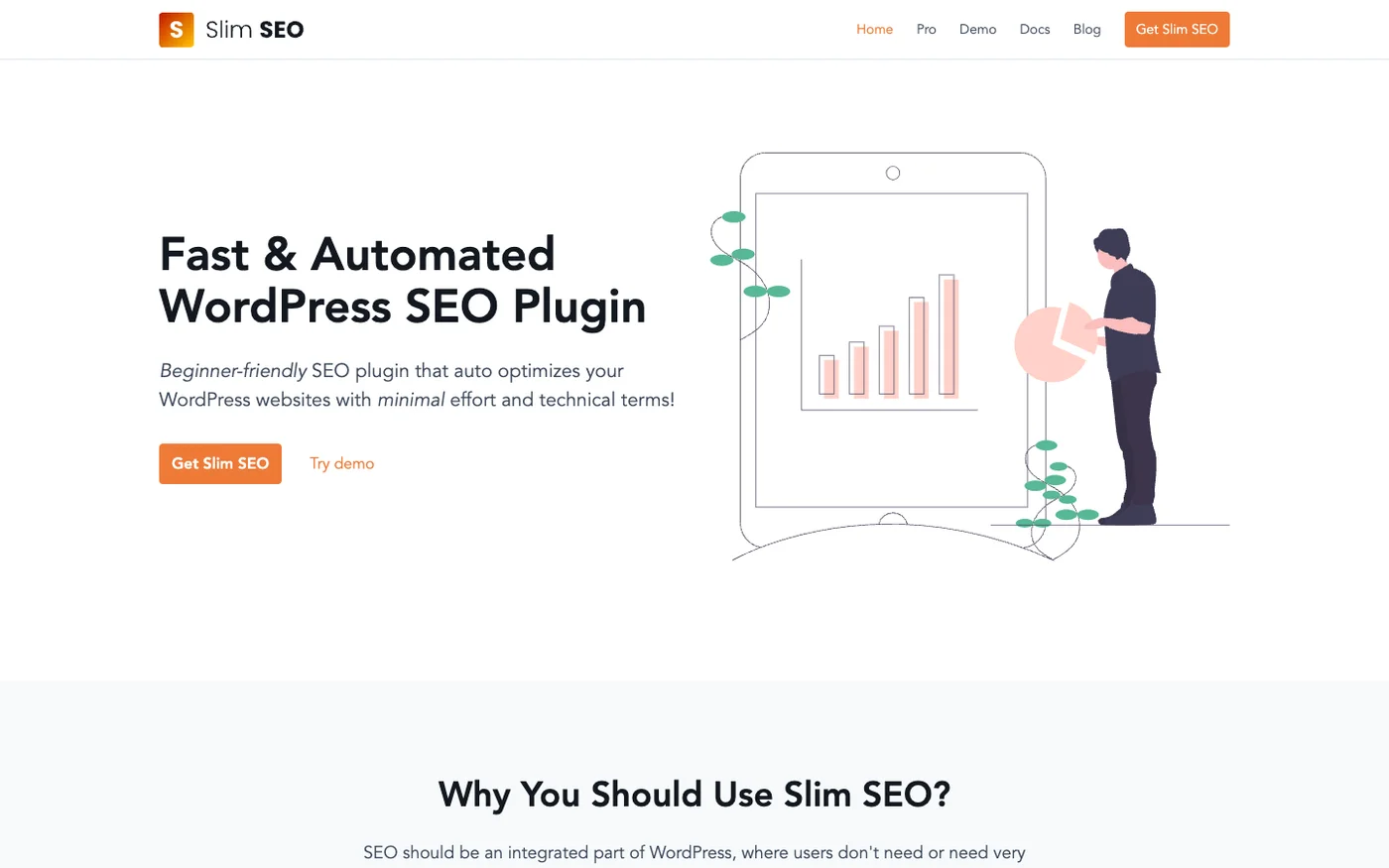 Slim SEO homepage