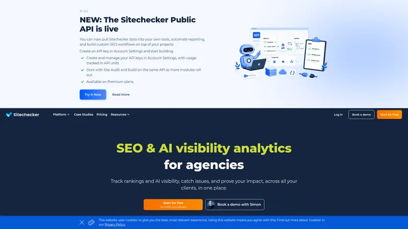 Sitechecker interface