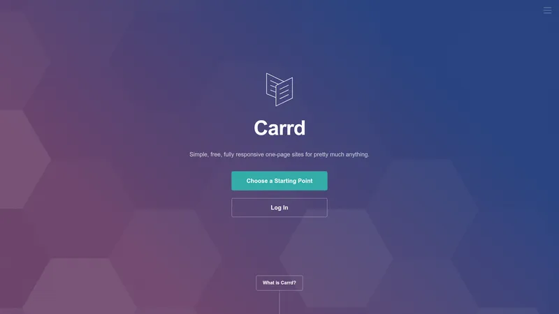 Carrd interface