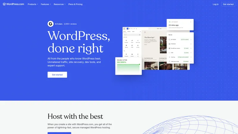 WordPress.com interface