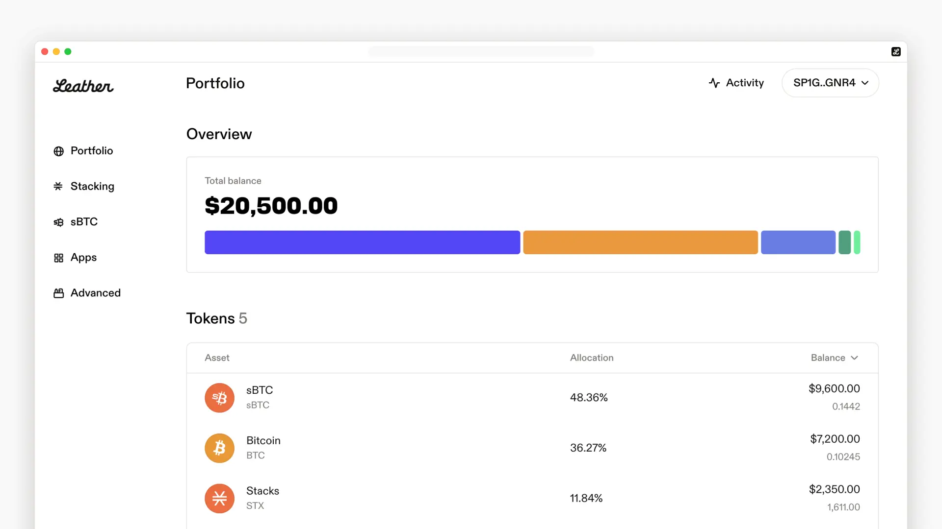 Leather Web: Portfolio