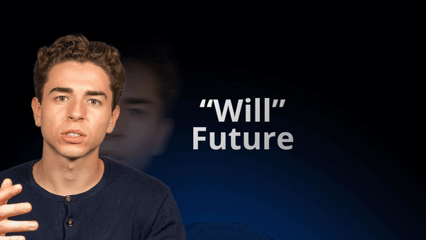 flowexam.com teacher explaining in English future with will with examples for TOEIC® preparation