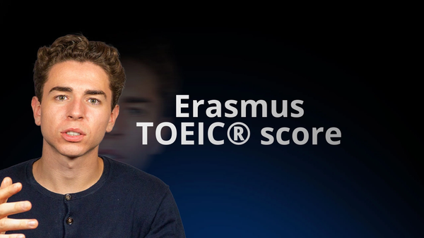 FlowExam.com instructor explains TOEIC score requirements for the Erasmus program to French business and engineering students