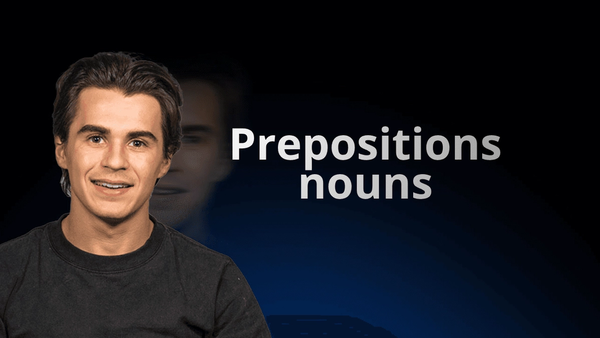 flowexam.com teacher explaining in English which preposition to choose after or before a noun with examples for TOEIC® preparation