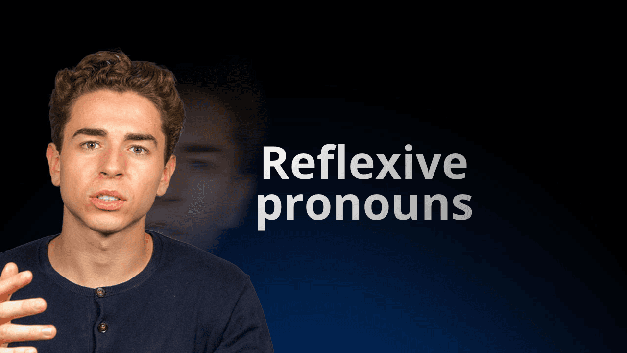 Učitel na flowexam.com vysvětluje v angličtině reflexivní zájmena s příklady pro přípravu na TOEIC®
