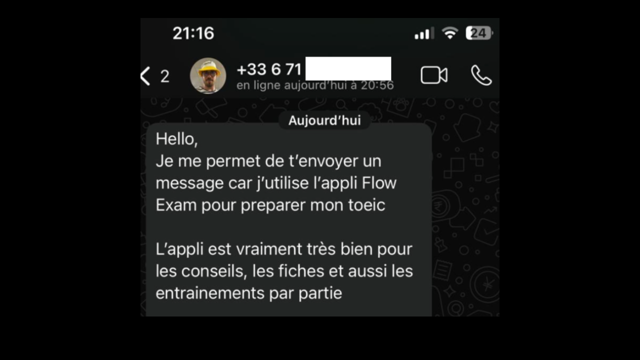 témoignage flowexam.com score TOEIC 950/990