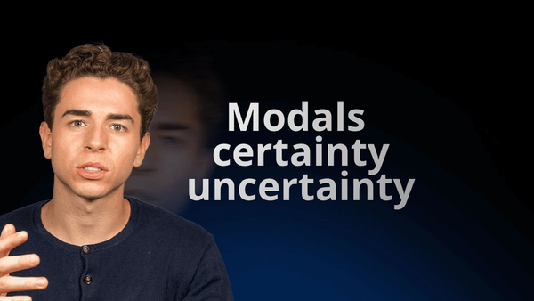 Flowexam.com teacher explaining probability and uncertainty modals in English for TOEIC® preparation