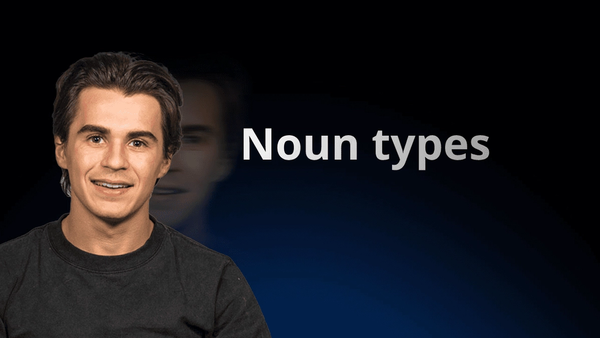 flowexam.com teacher explaining in English noun types and categories with examples for TOEIC® preparation