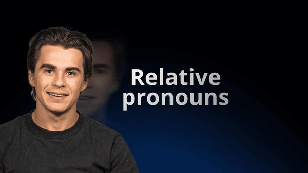FlowExam.com teacher explaining relative pronouns and relative clauses in English with examples for TOEIC® preparation
