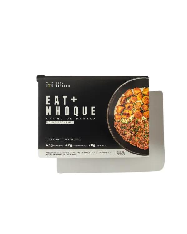 Nhoque de batata-doce com carne de panela