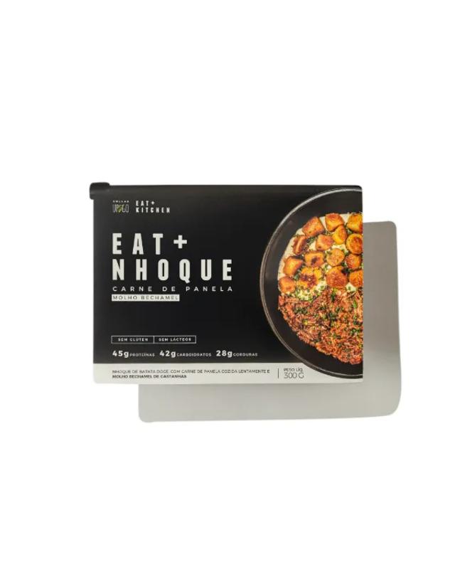 Nhoque de batata-doce com carne de panela