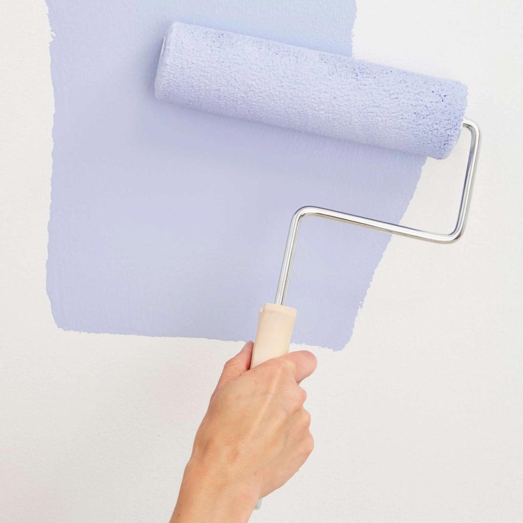 Freshly painted interior wall