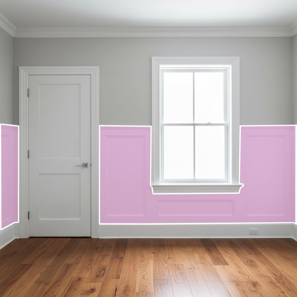 Painted wainscoting detail