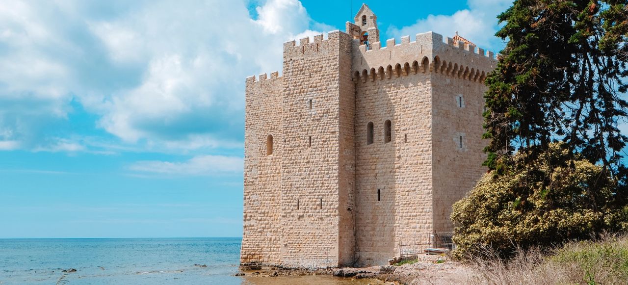 fortified monastery in Ile Saint-Honorat, France