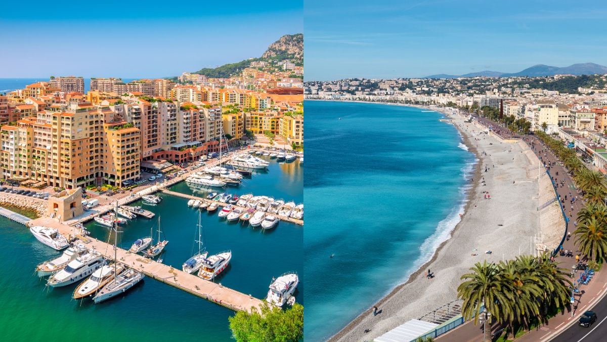 Monaco & Nice, side by side
