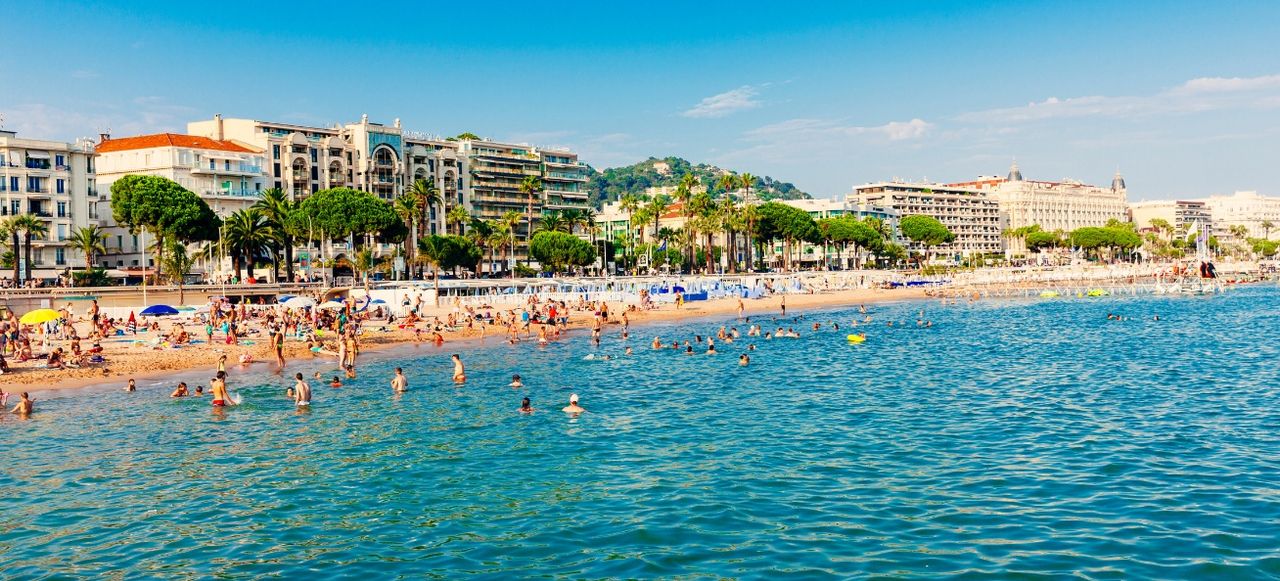 Cannes beach, France