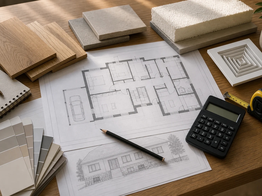 Plan fazne renovacije kuće s nacrtima