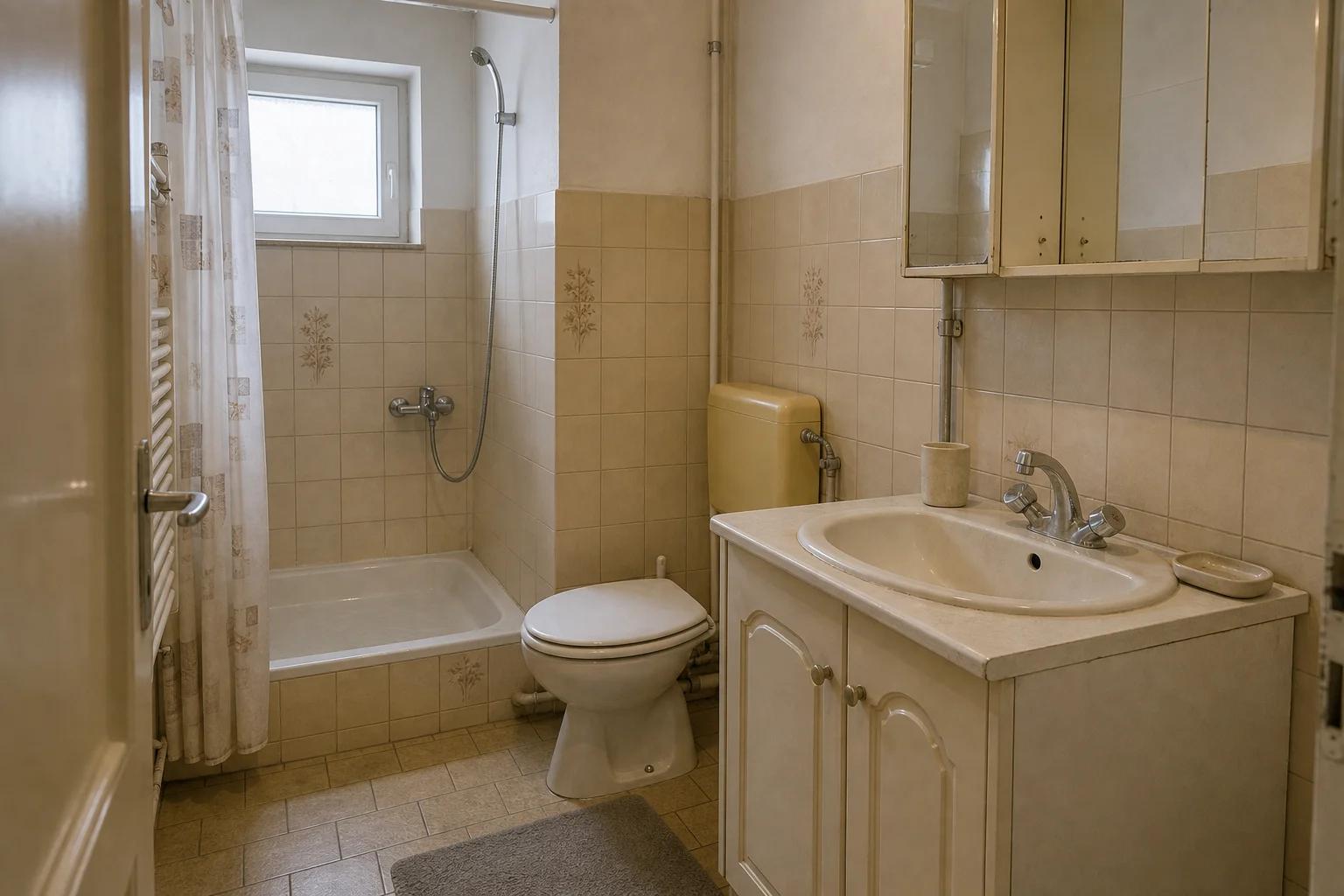 Mala kupaonica prije odabira keramike i sanitarija