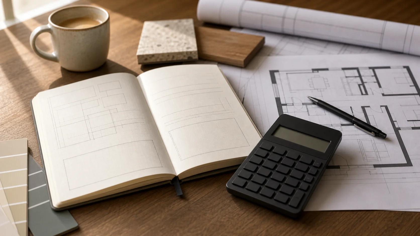 Planiranje budžeta i nepredvidivih troškova renovacije stana s dokumentima i kalkulatorom