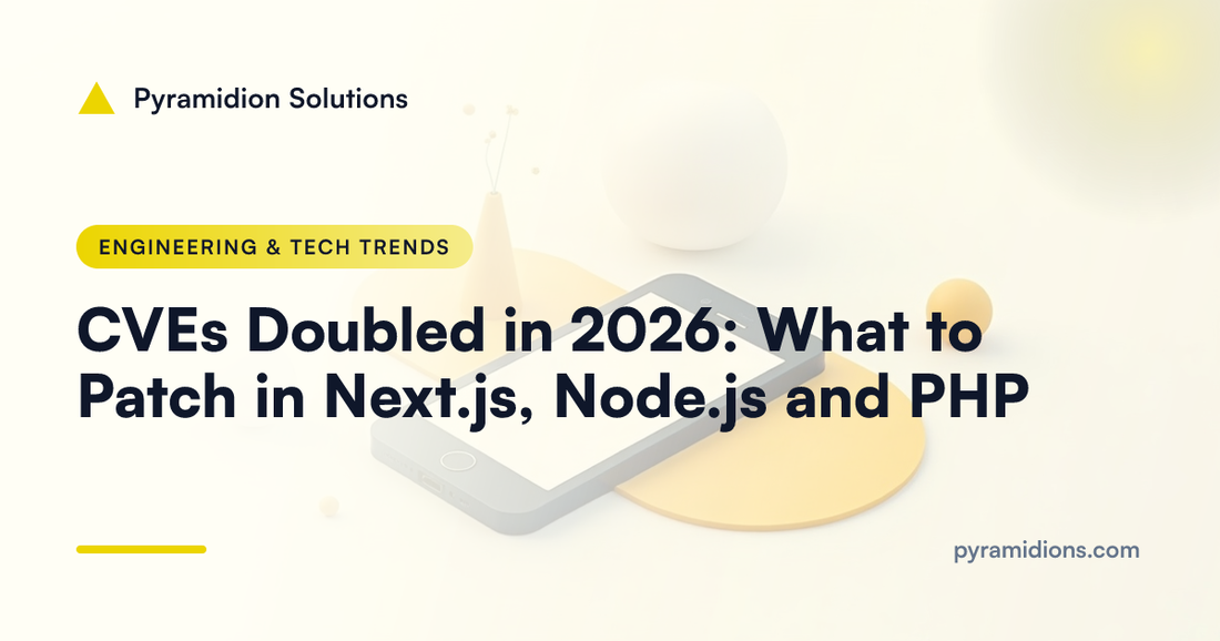 CVEs Doubled in 2026: What to Patch in Next.js, Node.js and PHP