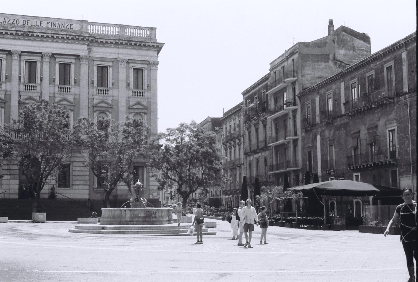 People strolling in Catania