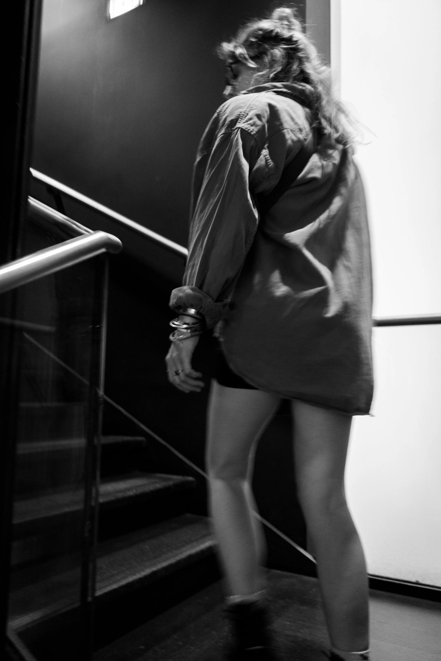 The stairs or the elevator?