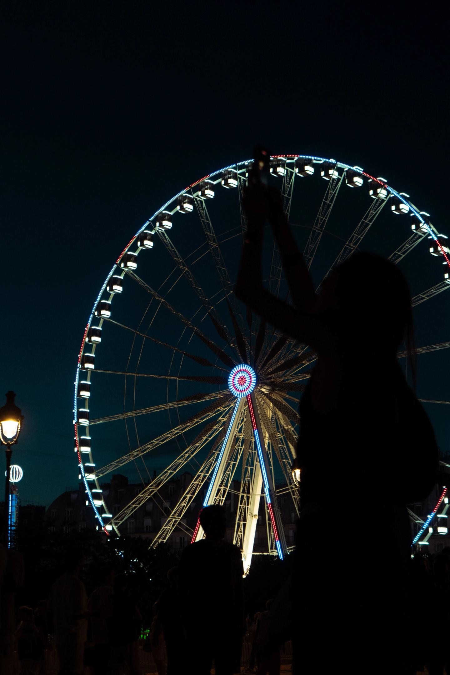 The Ferris wheel in the Tuileries Garden