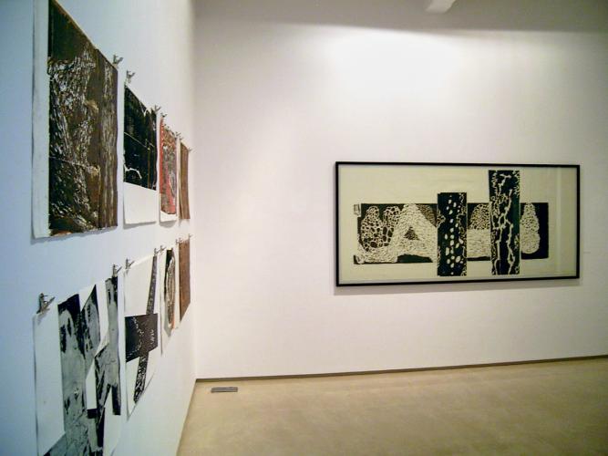 Ansicht aus der Ausstellung Matthias Mansen. Woodcuts