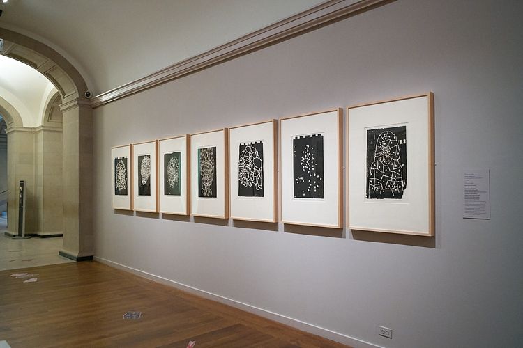 Ansicht aus der Ausstellung The German Woodcut: 70s into 80s