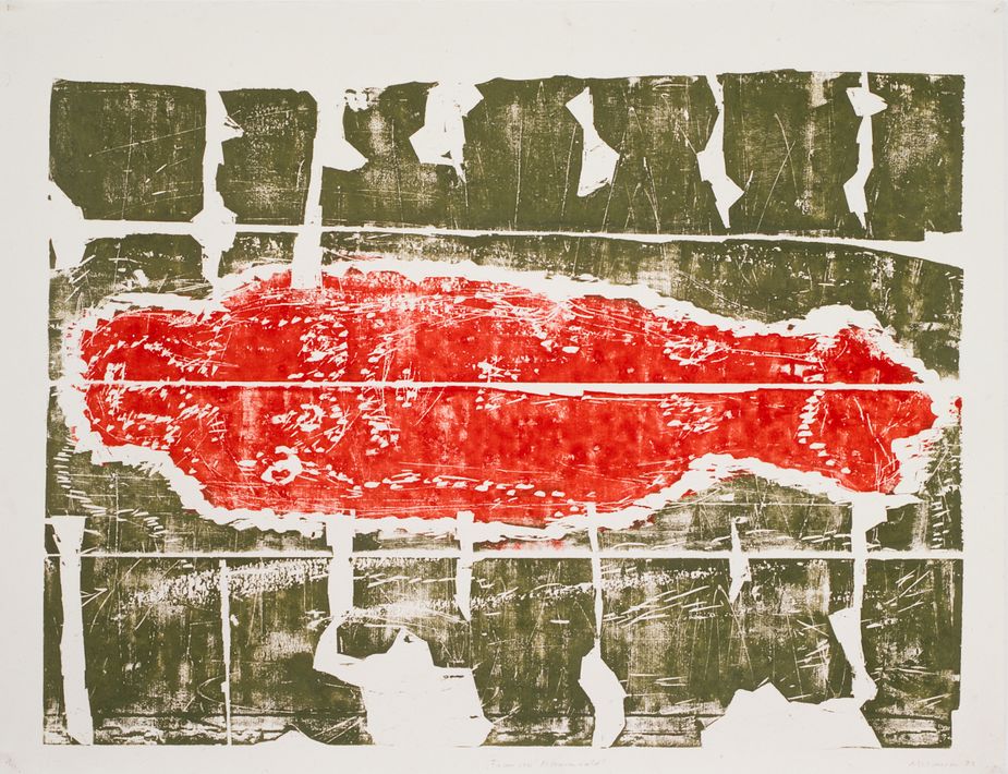 Volle Ansicht des Werks Frau im Männerwald