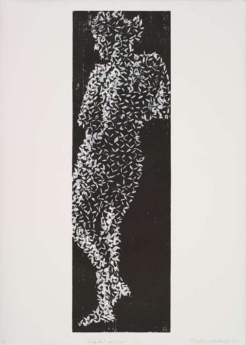 Volle Ansicht des Werks Stehende I, aus Triest