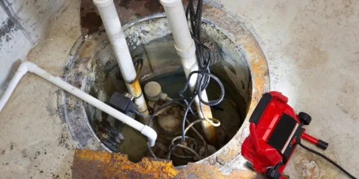 Sump Pump Cleaning - Overlooking the Float Switch