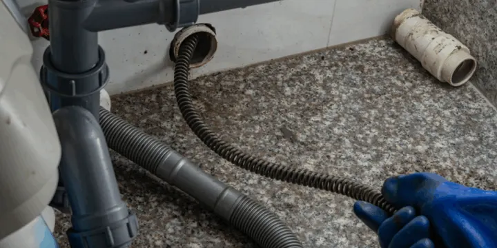 Inspect the Drain Pipe for Wear or Blockage