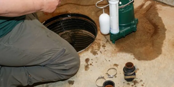 Sump Pump Cleaning - Skipping the Discharge Line