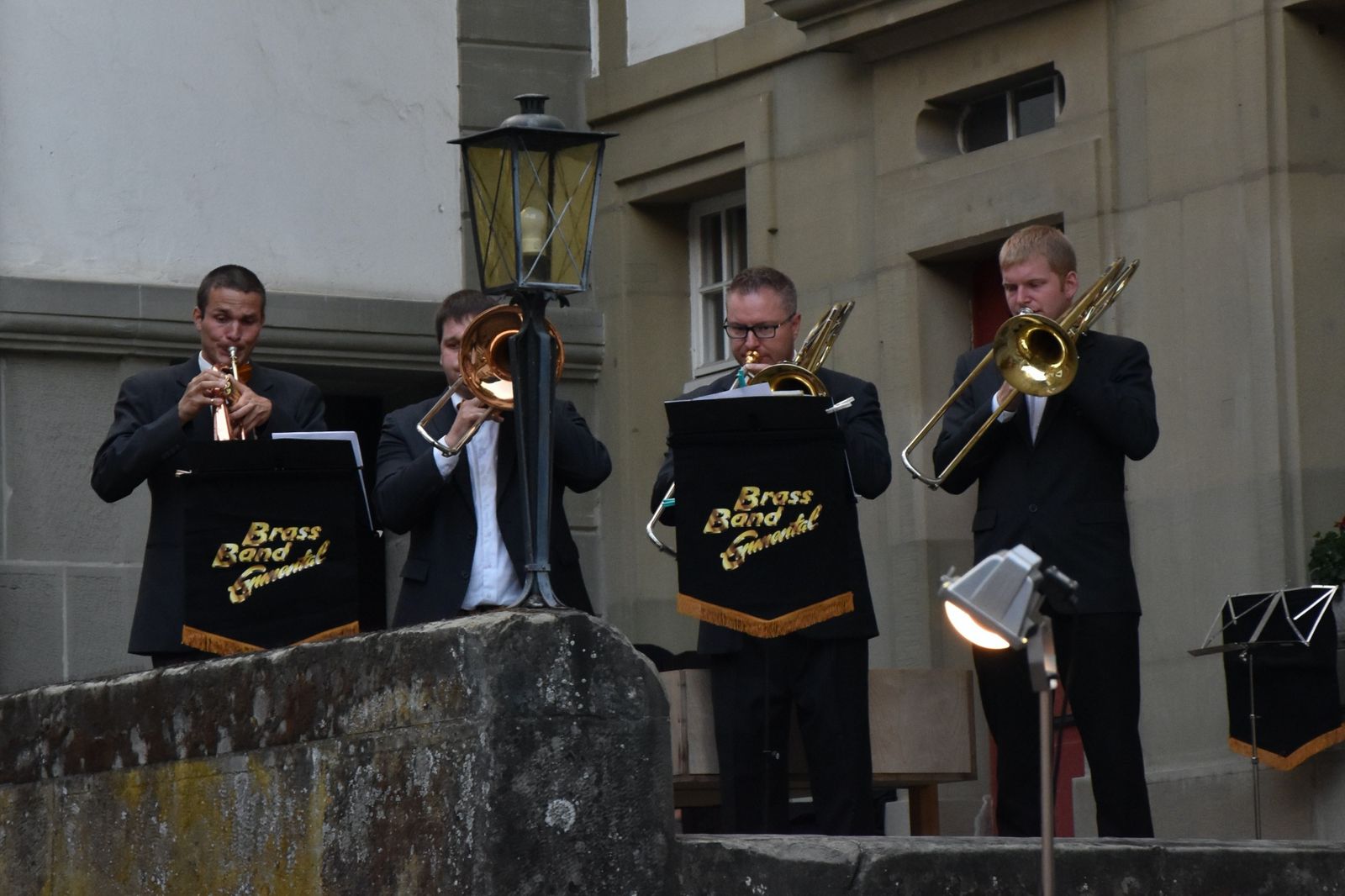 Ein Konzert der besonderen Art im Innenhof des Schlosses