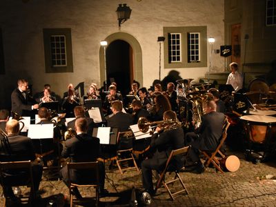Ein Konzert der besonderen Art im Innenhof des Schlosses