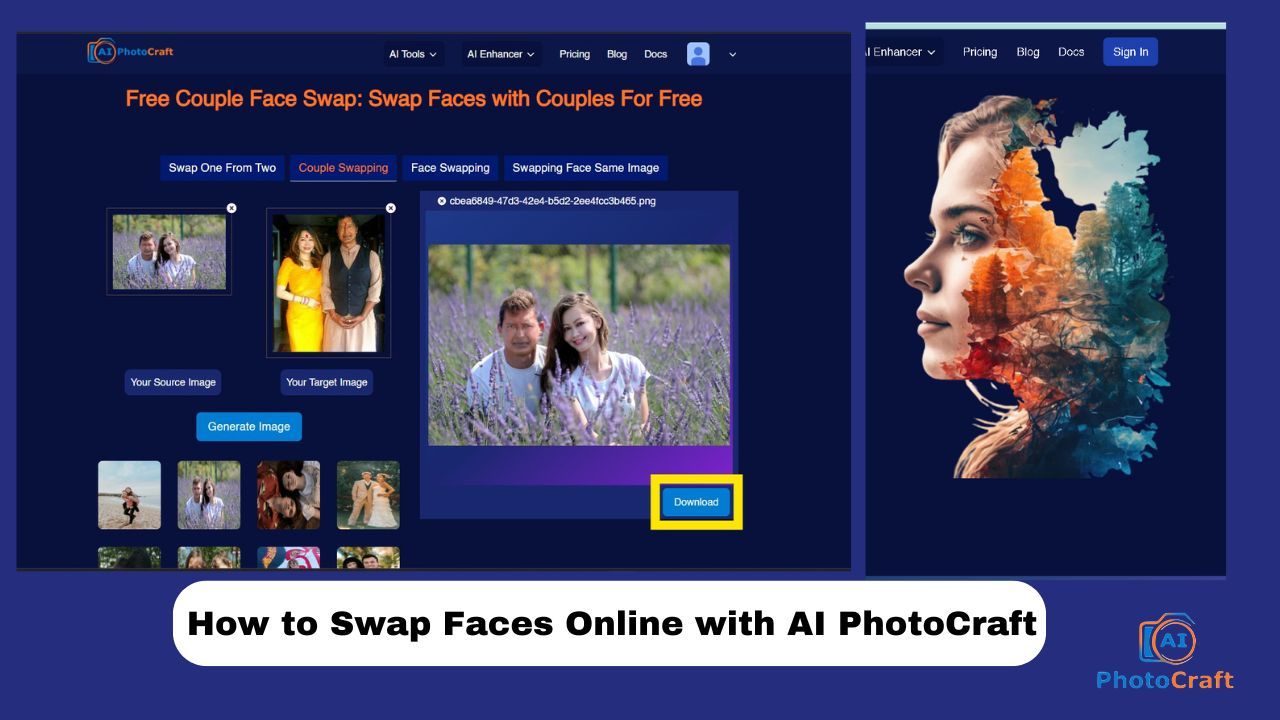 How to Swap Faces Online with AI PhotoCraft